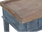 Mesita escritorio vintage de madera decapada