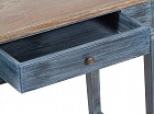 Mesita escritorio vintage de madera decapada