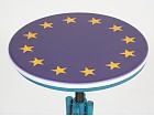 Taburete metálico azul UE