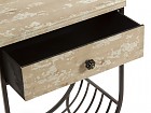 Mesa auxiliar vintage con cajón