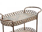 Mesa con ruedas y tres baldas