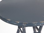 Mesa auxiliar redonda metal negra