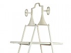 Estantería triangular 3 estantes blanca