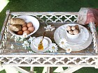 Mesa bandeja madera envejecida
