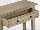 Consola de madera natural con cajón