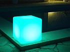 Cubo luz LED solar colores