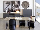 Mesa de comedor de diseño Liv Moka