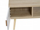 Mesa de centro mdf blanca y madera