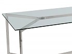 Mesa comedor acero inoxidable y vidrio Kum