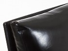 Sillón Negro Kum acero y polipiel