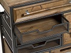 Mueble auxiliar de hierro y madera 7 cajones Astor