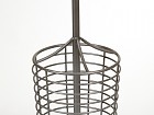 Perchero paragüero de forja gris estilo industrial