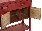 Mueble recibidor rojo estilo vintage