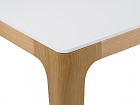 Mesa comedor blanca y madera estilo nórdico Mine