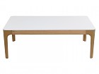 Mesa de centro blanca y madera estilo nórdico Mine