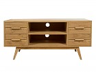 Mesa TV roble alta Warm