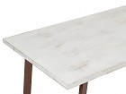 Mesa comedor industrial blanco tiza