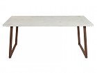 Mesa comedor industrial blanco tiza