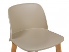 Taburete alto polipropileno beige