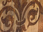 Consola alta madera de mango tallada