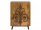 Consola alta madera de mango tallada