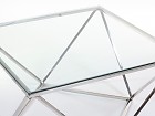 Mesa centro cuadrada cristal moderna