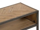 Mesa TV industrial madera con patas de hierro Kansas