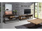 Mueble industrial abierto hierro y madera