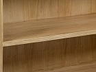 Consola rústica madera color roble 2 estantes