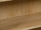 Consola rústica madera color roble 2 estantes