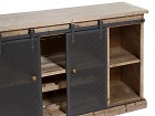 Mueble botellero industrial madera y hierro