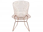 Silla moderna de hierro color cobre