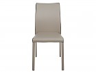 Silla polipiel beige patas metal