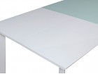 Mesa de comedor nórdica de cristal extensible 140-200cm 