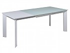 Mesa de comedor nórdica de cristal extensible 140-200cm 