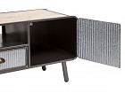 Mueble TV madera y metal 120 cm