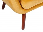 Sofá moderno terciopelo con patas de madera