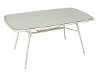 Conjunto mesa y 6 sillas aluminio y ratán sintético