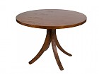 Conjunto mesa redonda con 4 sillas de madera