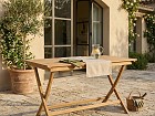Mesa jardín lamas madera de teca