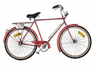 Adorno decorativo de bicicleta vintage en rojo