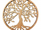 Adorno de pared árbol de madera natural