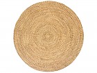 Alfombra redonda de hierba mendong trenzada