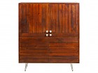 Aparador cubo de mango decorado exótico Slat