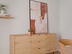 Aparador de madera con puertas y cajones 