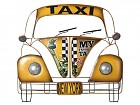 Aplique metálico de pared taxi amarillo New York