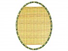 Bandeja fibra bambú ovalada 25 cm