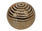 Bola cerámica bronce 9x9x8 cm
