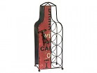Botellero de metal para 4 botellas
