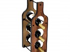 Botellero pequeño capacidad 3 botellas de vino horizontal